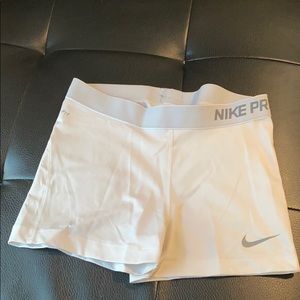 Women’s Nike compression shorts.